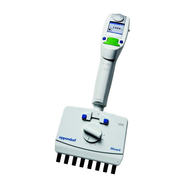 Pipette multicanaux électronique à écartement variable Eppendorf Xplorer Plus Move it | 50 - 1200 µL ; 8 canaux