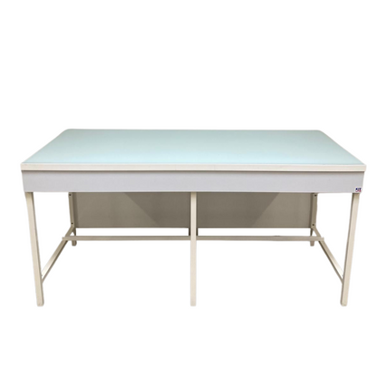 Enamelled glass dry bench